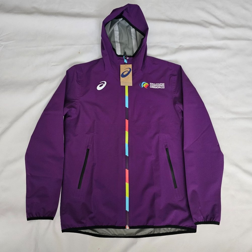 Asics Unisex Purple World Athletics‎ Championship Oregon '22 Track Jacket M, NWT - Picture 4 of 16